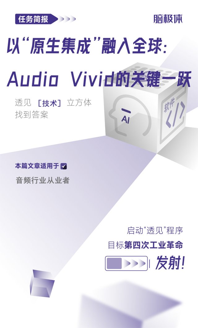 以“原生集成”融入全球:Audio Vivid的关键一跃(图1) wKgZO2lUy8iAHw-oAAexLRtMcjg827.jpg