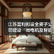 江苏雷利拟设全资子公司建设“微电机及智能化组件”生产项目(图2) 江苏雷利拟设全资子公司建设“微电机及智能化组件”生产项目(图2)