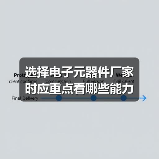 选择电子元器件厂家时应重点看哪些能力(图3) 选择电子元器件厂家时应重点看哪些能力