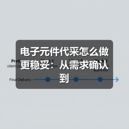电子元件代采怎么做更稳妥：从需求确认到交付验收的实用指南