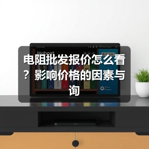 电阻批发报价怎么看？影响价格的因素与询价要点
