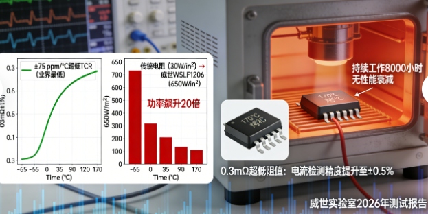 实测有效！体积缩小95%，功率飙升20倍！威世这颗“暴力小方块”，重新定义电流检测极限  TDK设置：(图1)